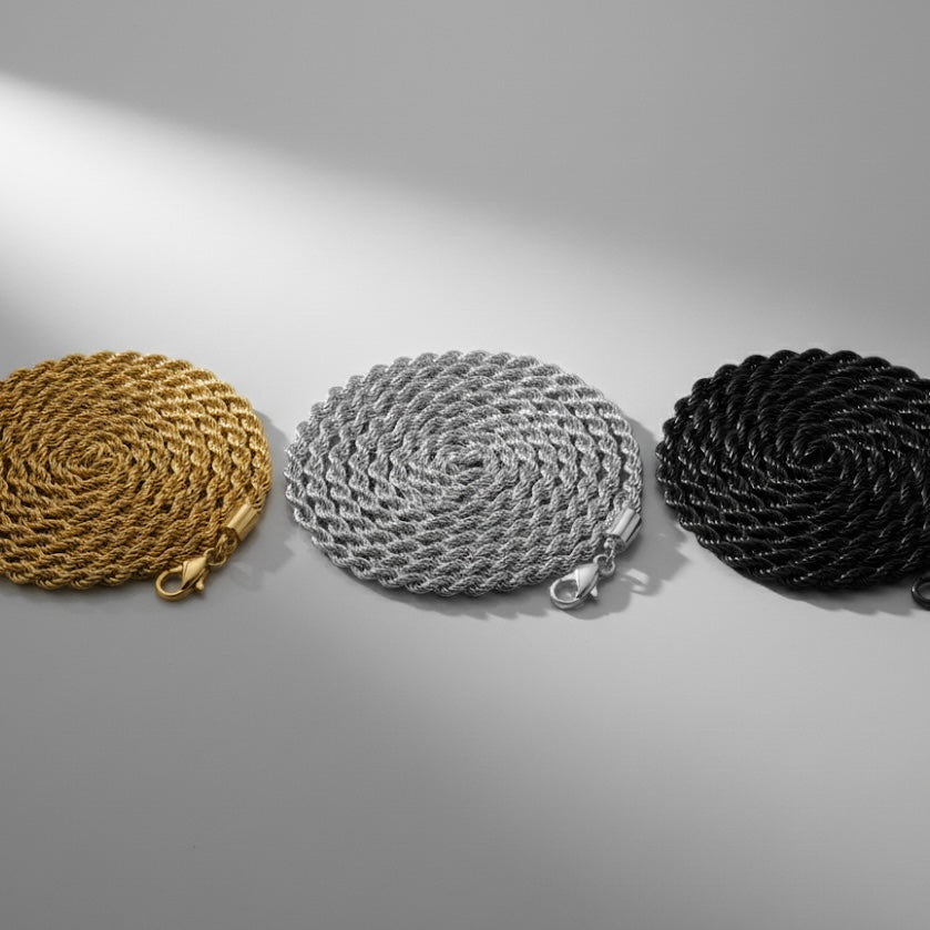 Silver Rope Chain (3mm)