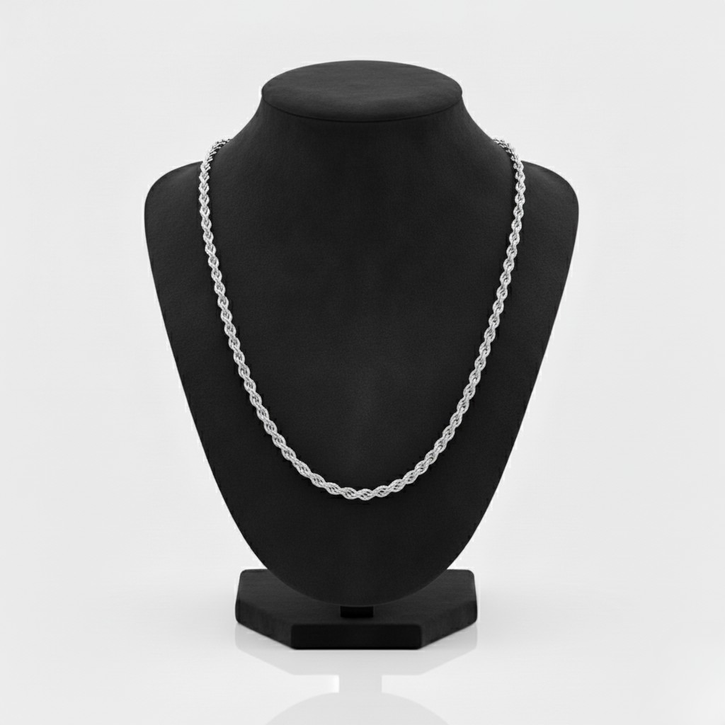 Silver Rope Chain (3mm)