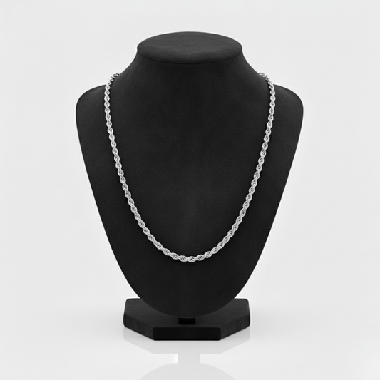 Silver Rope Chain (3mm)